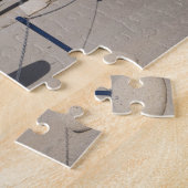 Frans-built Mystere jachtvliegtuig Legpuzzel (Zijkant)