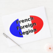 Frans buitenlands Legion Ovale Sticker (Envelop)