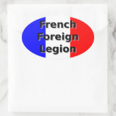 Frans buitenlands Legion Ovale Sticker (Tas)