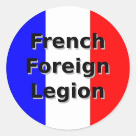 Frans buitenlands Legion Ronde Sticker