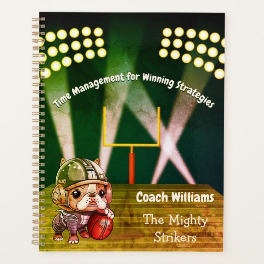 Frans buldog quarterback stadion Coach Planner (Voorkant)