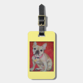 Frans Bull Dog Luggage of Purse Label Bagagelabel