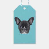 Frans Bulldog Art Portrait Cadeaulabel (Voorkant)