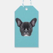 Frans Bulldog Art Portrait Cadeaulabel (Achterkant)