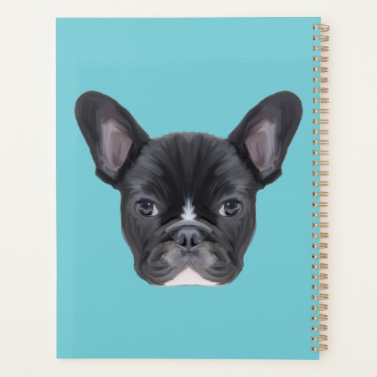 Frans Bulldog Art Portrait Planner (Achterkant)