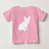 Frans Bulldog Baby shower Frenchie Pink (Voorkant)