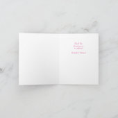 Frans Bulldog Baby shower Frenchie Pink Bedankkaart (Binnen)