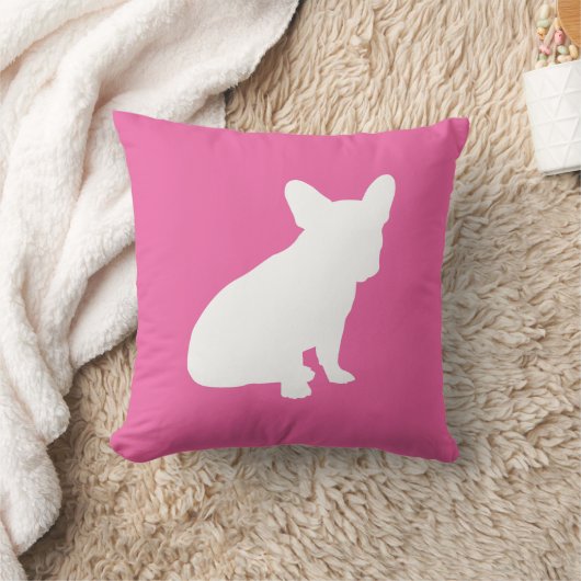 Frans Bulldog Baby shower Frenchie Pink Kussen (Deken)