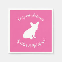 Frans Bulldog Baby shower Frenchie Pink