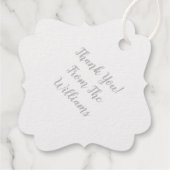 Frans Bulldog Baby shower Frenchy Frenchie Blue Bedankjes Labels (Achterkant)