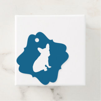 Frans Bulldog Baby shower Frenchy Frenchie Blue Bedankjes Labels