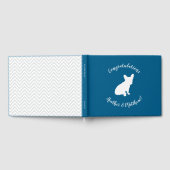 Frans Bulldog Baby shower Frenchy Frenchie Blue Gastenboek (Volledig)