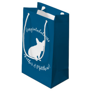 Frans Bulldog Baby shower Frenchy Frenchie Blue Klein Cadeauzakje