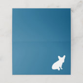 Frans Bulldog Baby shower Frenchy Frenchie Blue Plaatskaartje (Buitenkant ongevouwen)
