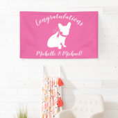 Frans Bulldog Baby shower Frenchy Frenchie Pink Spandoek (Insitu)