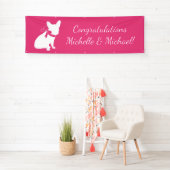 Frans Bulldog Baby shower Frenchy Frenchie Pink Spandoek (Insitu)