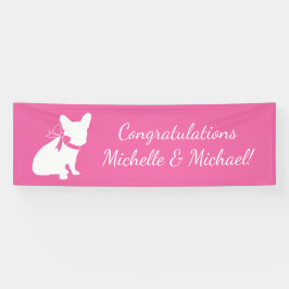Frans Bulldog Baby shower Frenchy Frenchie Pink Spandoek