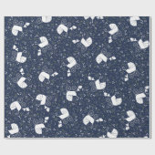 Frans Bulldog Baby shower inpakpapier (Vlak)