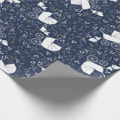 Frans Bulldog Baby shower inpakpapier (Hoek)