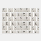  Frans Bulldog Birthday Wrapping Paper (Voorkant)