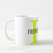 Frans Bulldog Breed Monogram Design Koffiemok (Links)