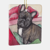 Frans Bulldog Cadeau Dog Art Ornament (Rechts)