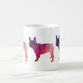 Frans Bulldog Colorful Geometric Silhouette Koffiemok (Center)