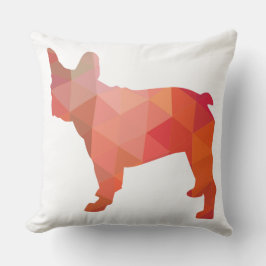 Frans Bulldog Colorful Geometric Silhouette Kussen