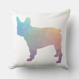Frans Bulldog Colorful Geometric Silhouette Kussen