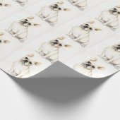 Frans Bulldog Dog Art Wrapping Paper Cadeaupapier (Hoek)
