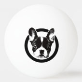 Frans Bulldog Dog Face Pingpongbal (Voorkant)