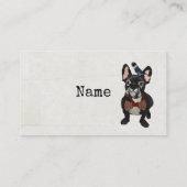 FRANS BULLDOG EN BLUE BIRD Visitekaartje (Achterkant)