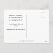 Frans Bulldog en Mistletoe feestelijke kerst Feestdagenkaart (Achterkant)