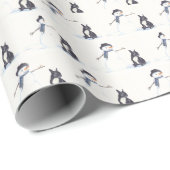 Frans Bulldog- en Snowman Dog-papier voor vloerbed Cadeaupapier (Rol Hoek)