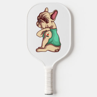 Frans Bulldog Face Padde Pickleball | Cute Itém Paddle
