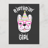 Frans Bulldog Frenchie Birthday Party Theme Briefkaart (Voorkant)