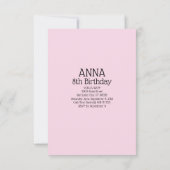 Frans Bulldog Frenchie Birthday Party Theme  Kaart (Achterkant)