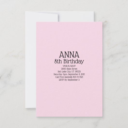 Frans Bulldog Frenchie Birthday Party Theme  Kaart (Achterkant)