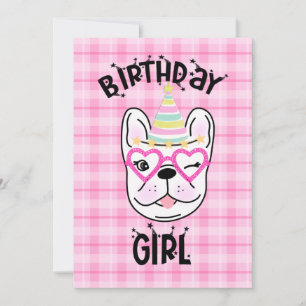 Frans Bulldog Frenchie Birthday Party Theme Kaart
