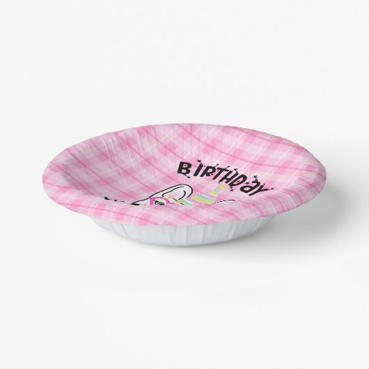 Frans Bulldog Frenchie Birthday Party Theme Papieren Kommen (Gebogen)