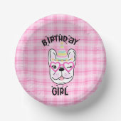 Frans Bulldog Frenchie Birthday Party Theme Papieren Kommen (Voorkant)