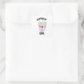 Frans Bulldog Frenchie Birthday Party Theme Vierkante Sticker (Tas)