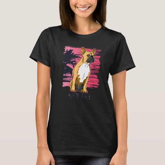 Frans Bulldog Frenchie Hondenras 93 T-shirt (Voorkant)