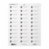 Frans Bulldog Frenchie Return Address Label (Full Sheet)