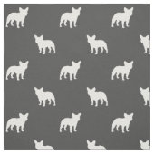Frans Bulldog Frenchie Silhouettes Pattern Stof (Swatch)