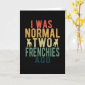 Frans Bulldog Gezegde Kaart (Gele Bloem)