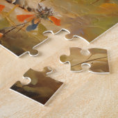 Frans Bulldog grijs puppy zonsondergang portret Legpuzzel (Zijkant)