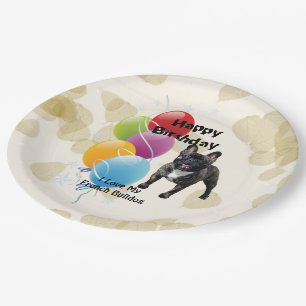 Frans Bulldog Happy Birthday Decor Papieren Bordje