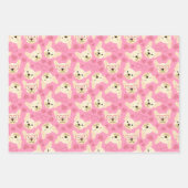 Frans Bulldog hart naadloos patroon Inpakpapier Vel (Voorkant 3)