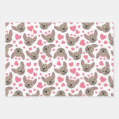 Frans Bulldog hart naadloos patroon Inpakpapier Vel (Voorkant 2)